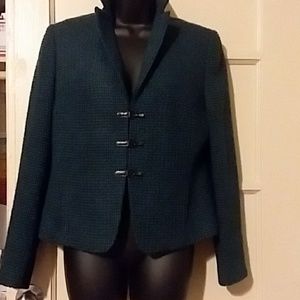 Akris punto Emerald colored Blazer size 10